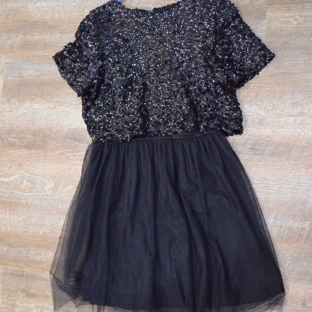 ✨Charlotte Russe Black Sparkly Tulle Dress ✨